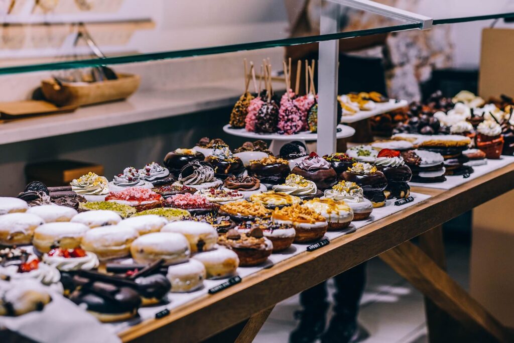 doughnuts in bakery