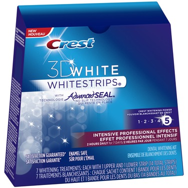 crest 3d white whitestrips intensive professional effects